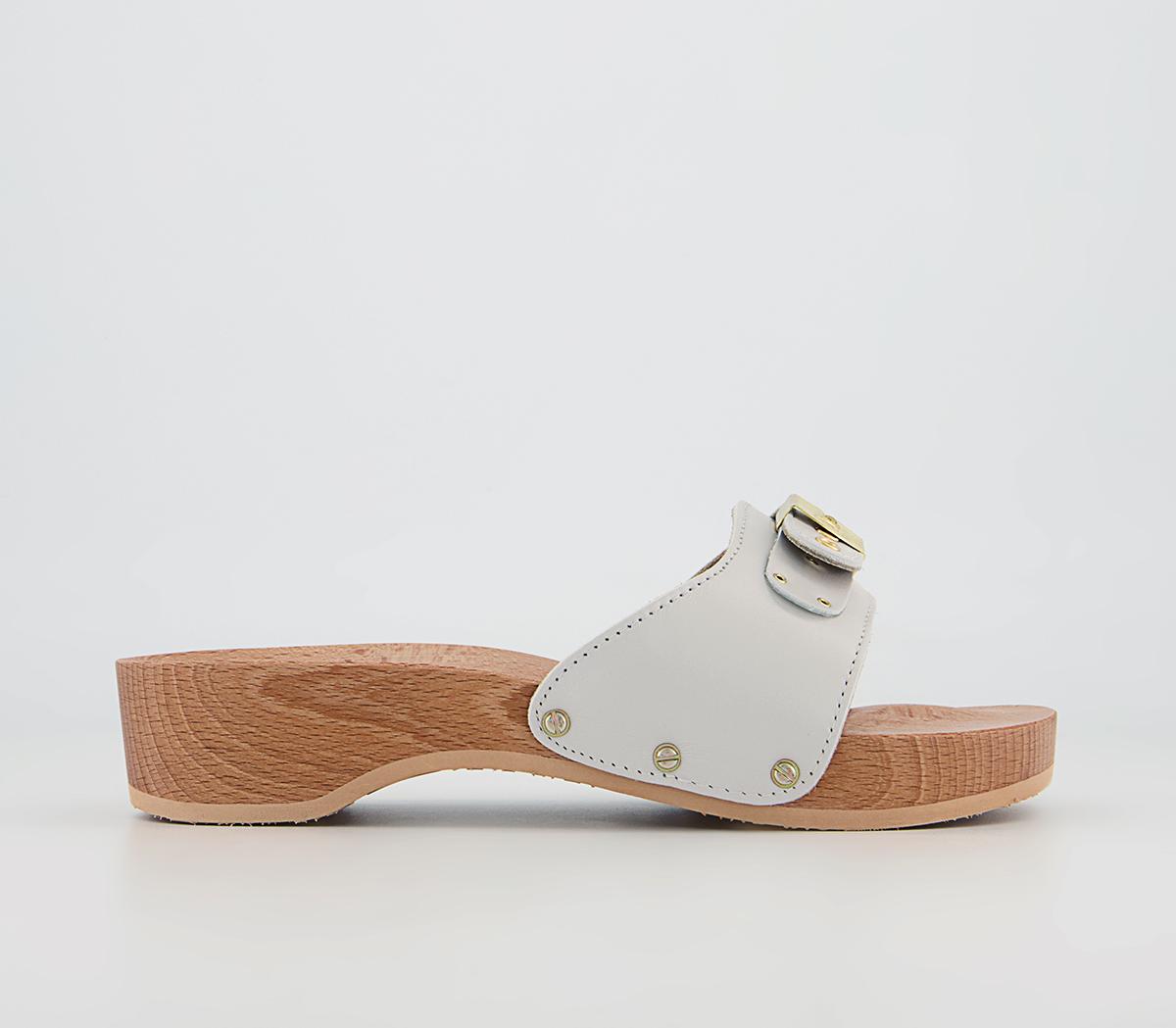 Scholl Pescura Heel Clogs Scholl Pescura Heel Clogs White