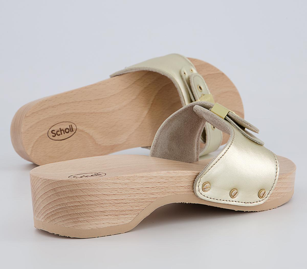 Scholl Pescura Heel Clogs Scholl Pescura Heel Clogs Platinum