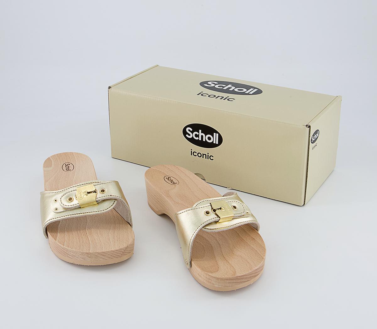 Scholl Pescura Heel Clogs Scholl Pescura Heel Clogs Platinum