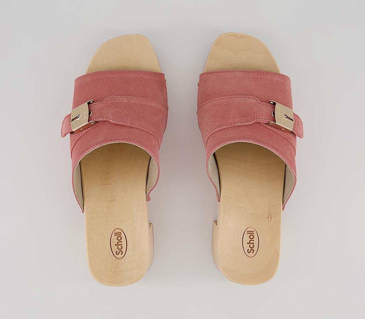 Scholl Pescura Sarah Heeled Clogs Scholl Pescura Sarah Heeled Clogs Pink