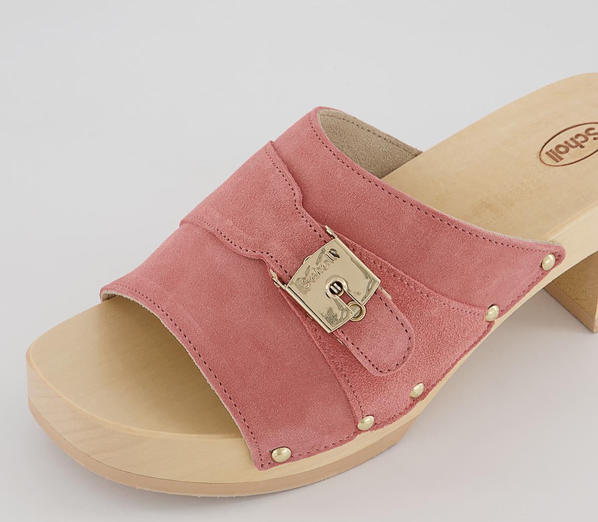 Scholl Pescura Sarah Heeled Clogs Scholl Pescura Sarah Heeled Clogs Pink
