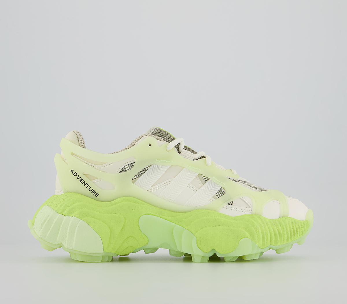 adidasRoverend TrainersOff White Pulse Lime