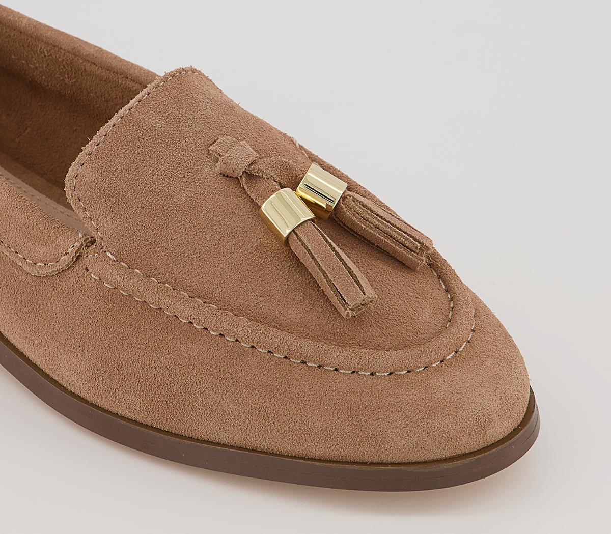 Office Finneas Tassel Loafers Office Finneas Tassel Loafers Nude Suede