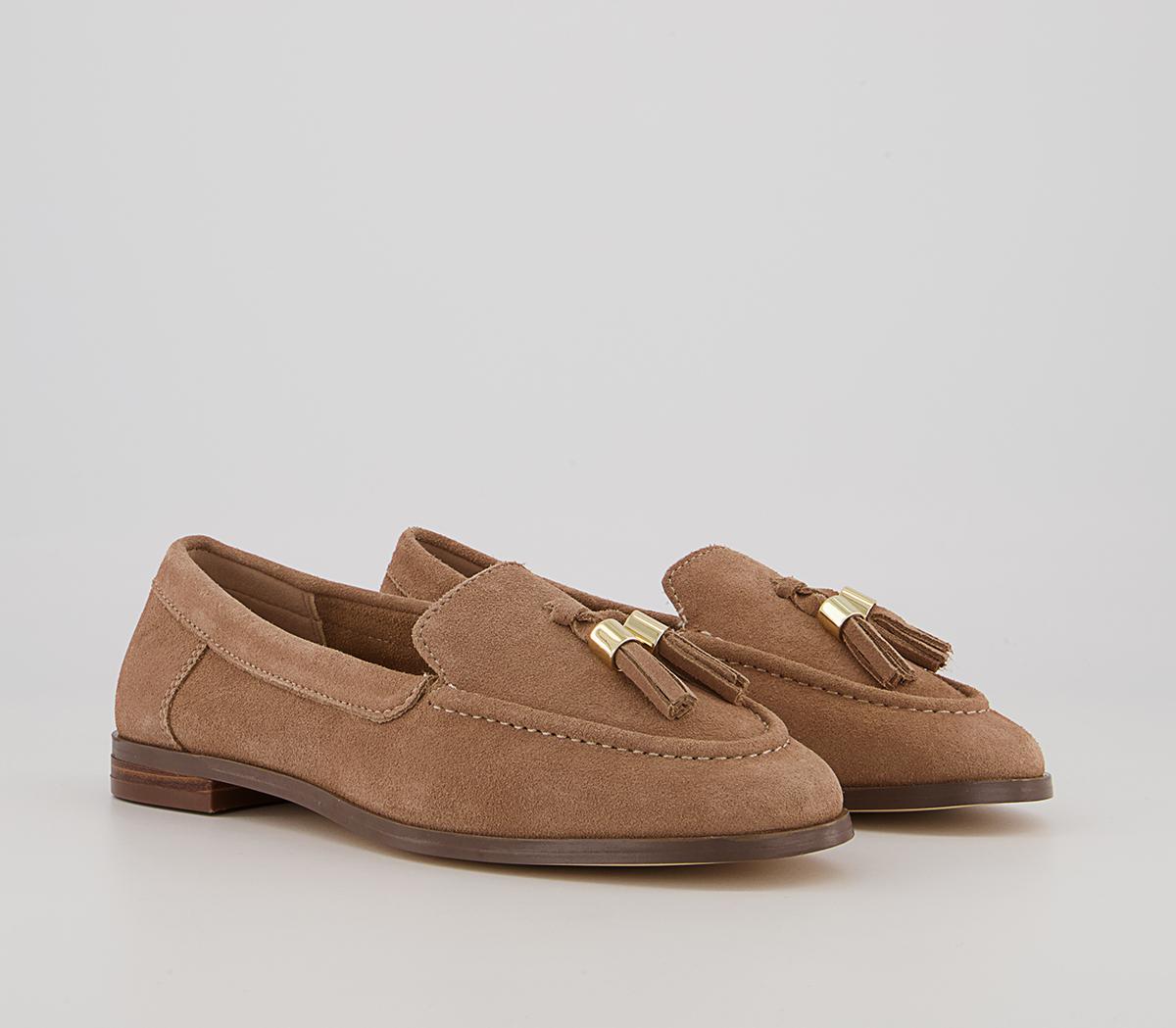 Office Finneas Tassel Loafers Office Finneas Tassel Loafers Nude Suede