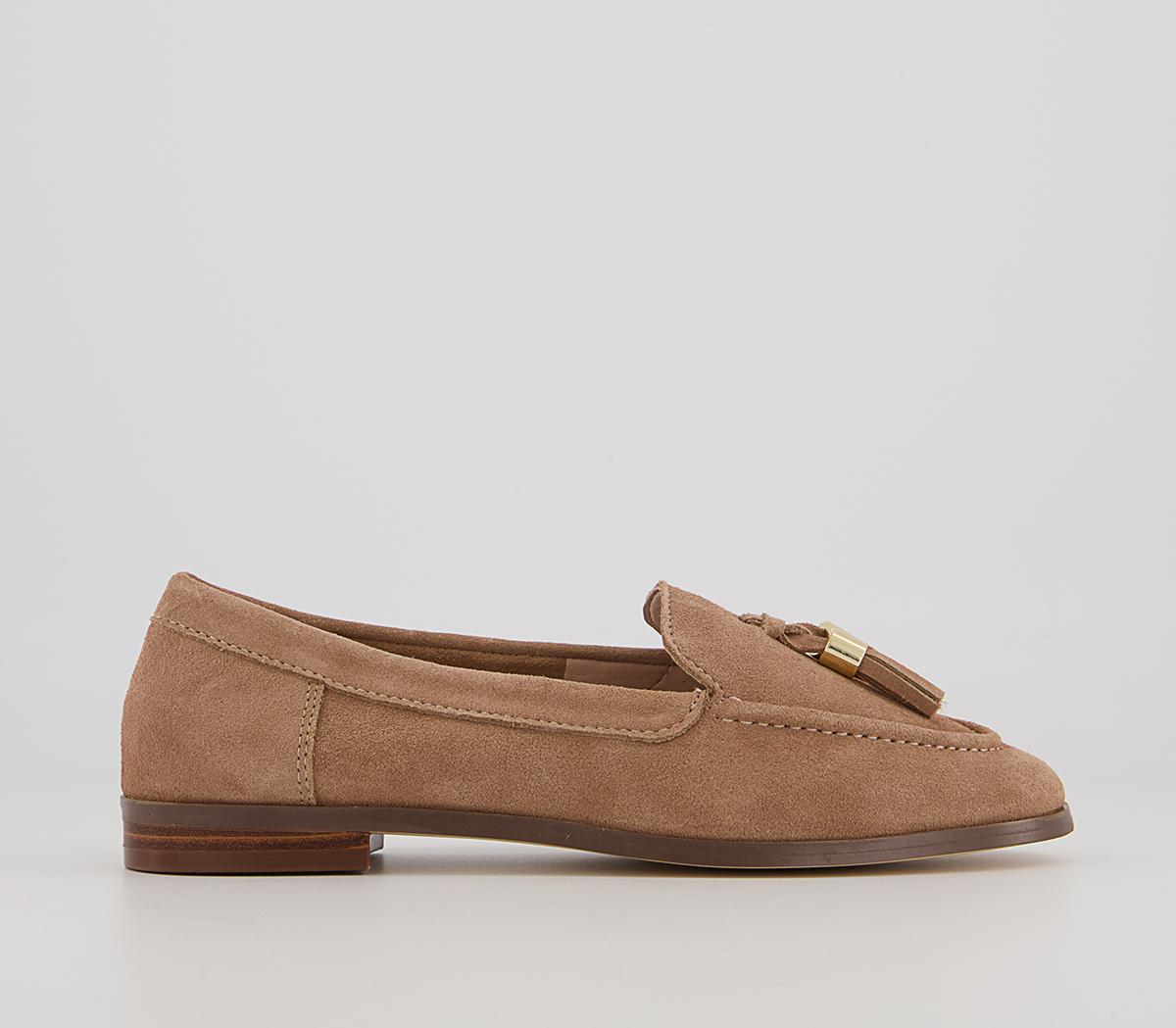 Office Finneas Tassel Loafers Office Finneas Tassel Loafers Nude Suede