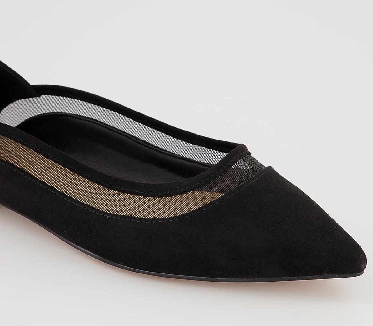Office Fording Pointed Pumps Office Fording Pointed Pumps Black