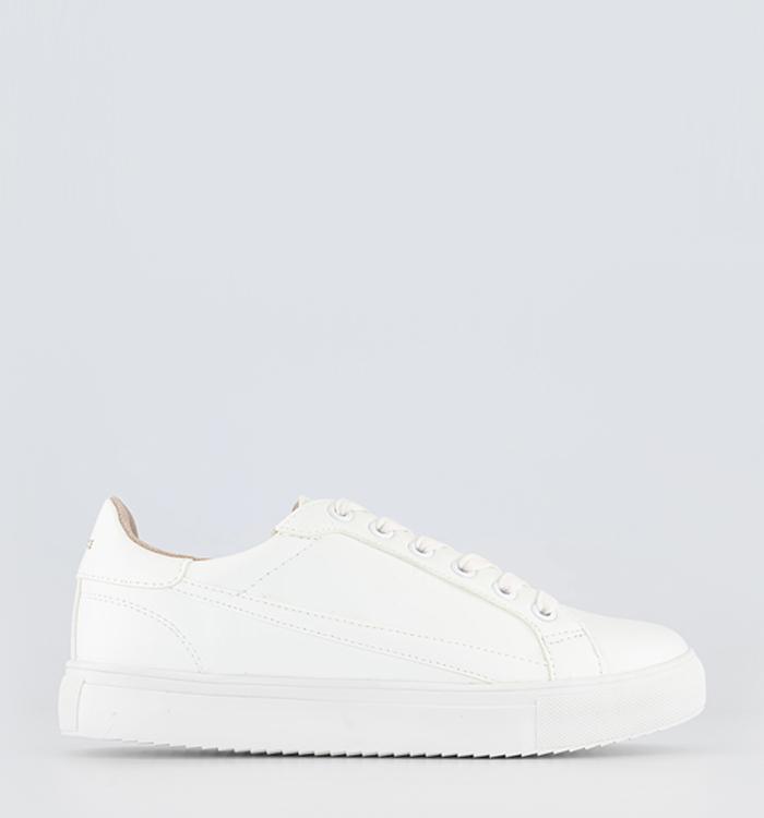 OFFICE Free Spirit Lace Up Trainers White