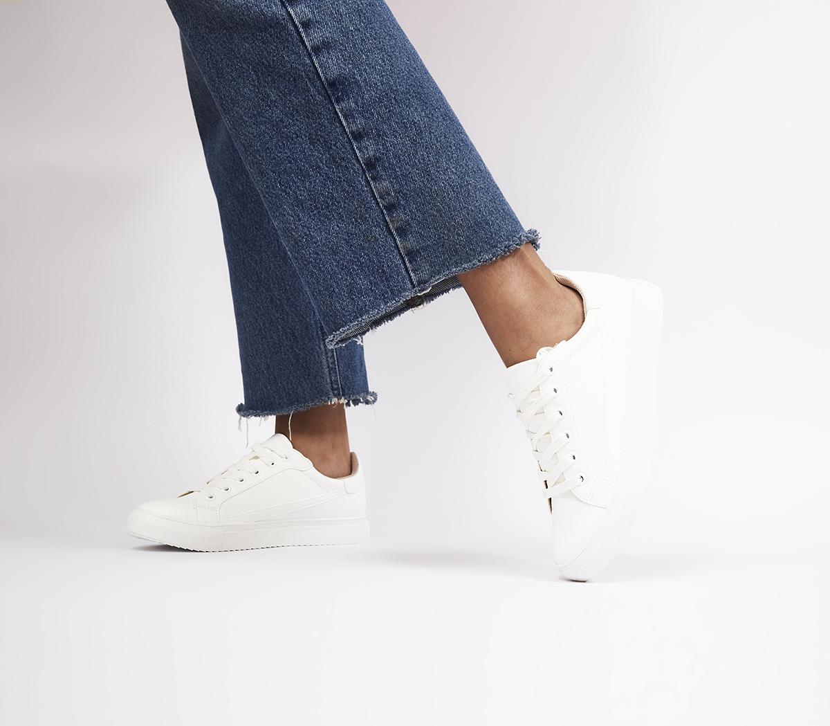 White lace cheap up trainers