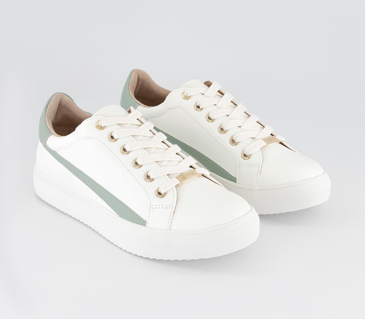 OFFICE Free Spirit Lace Up Trainers OFFICE Free Spirit Lace Up Trainers Whitegreen