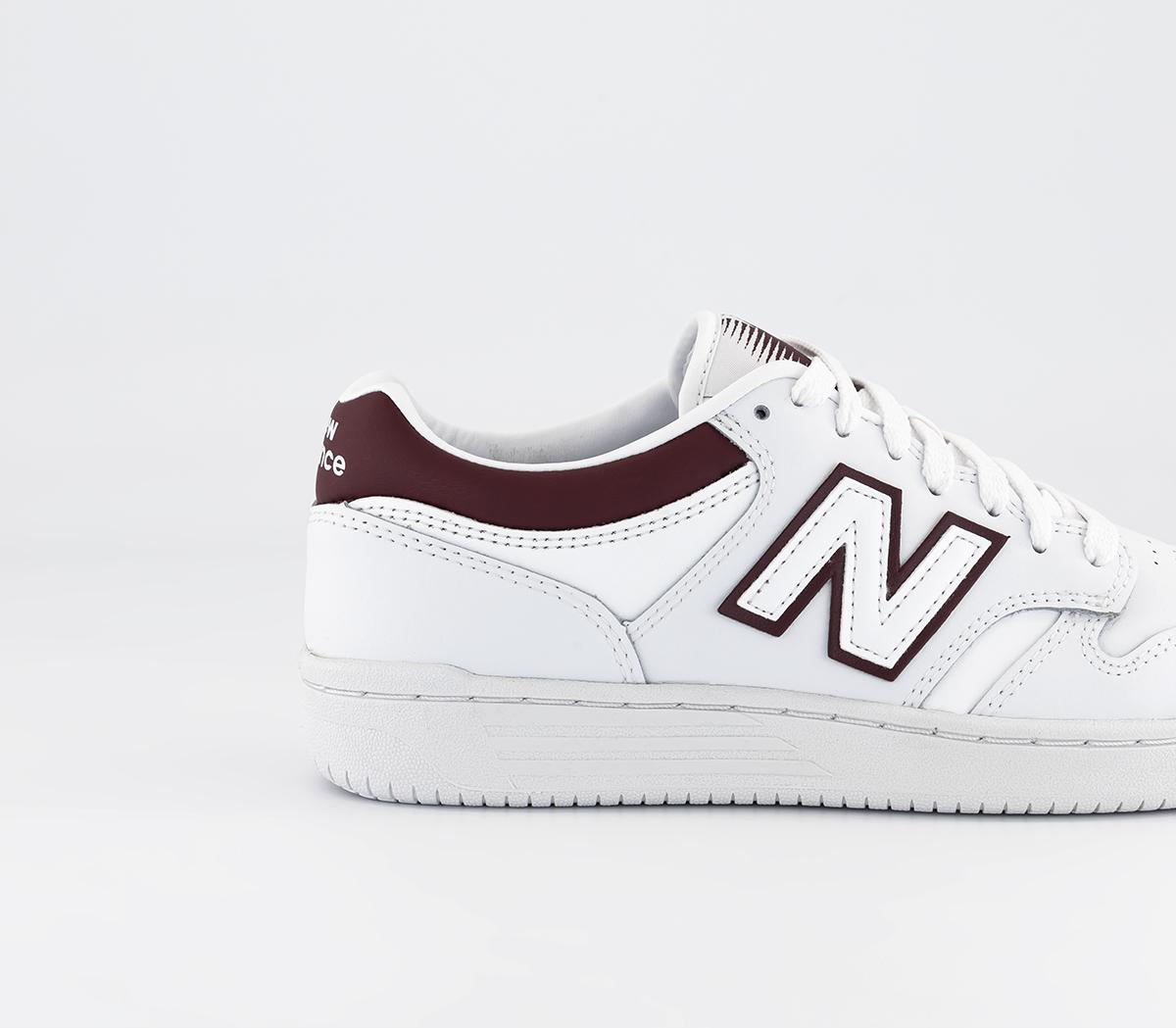 New BalanceBb480 Trainers White Burgundy