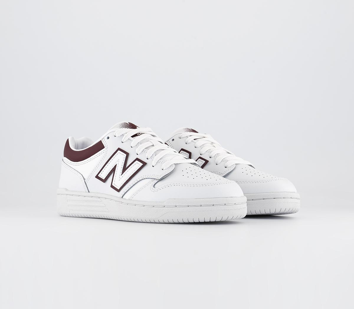 New BalanceBb480 Trainers White Burgundy