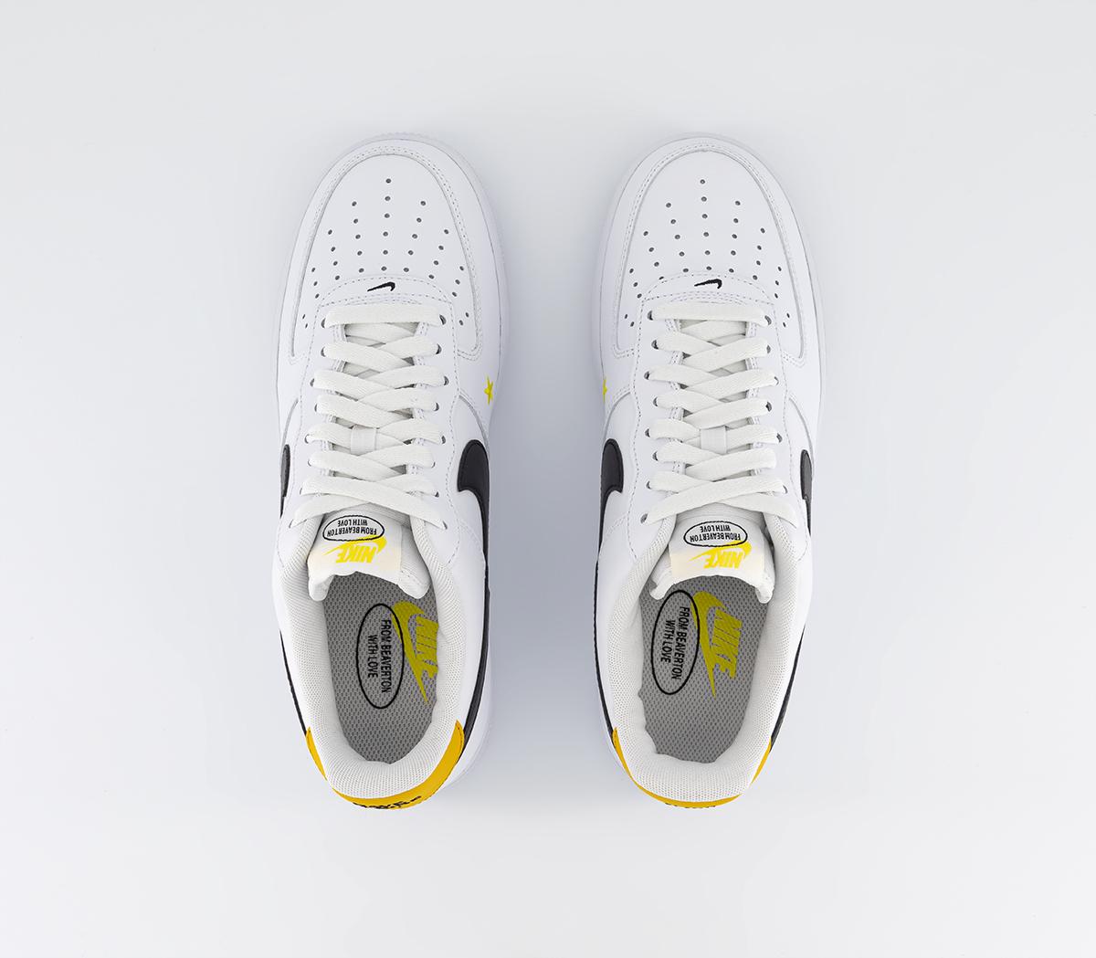 Nike Air Force 1 '07 Lv8 Trainers Nike Air Force 1 '07 Lv8 Trainers White Black Dark Sulfur Opti Yellow