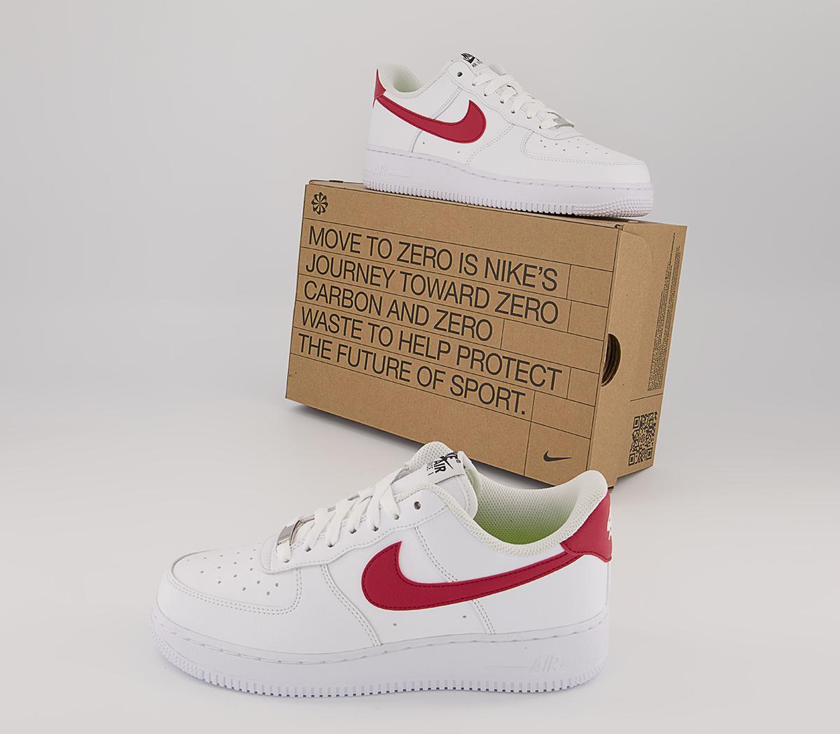 Nike Nike Air Force 1 '07 Next Nature Trainers White Gym Red Black ...