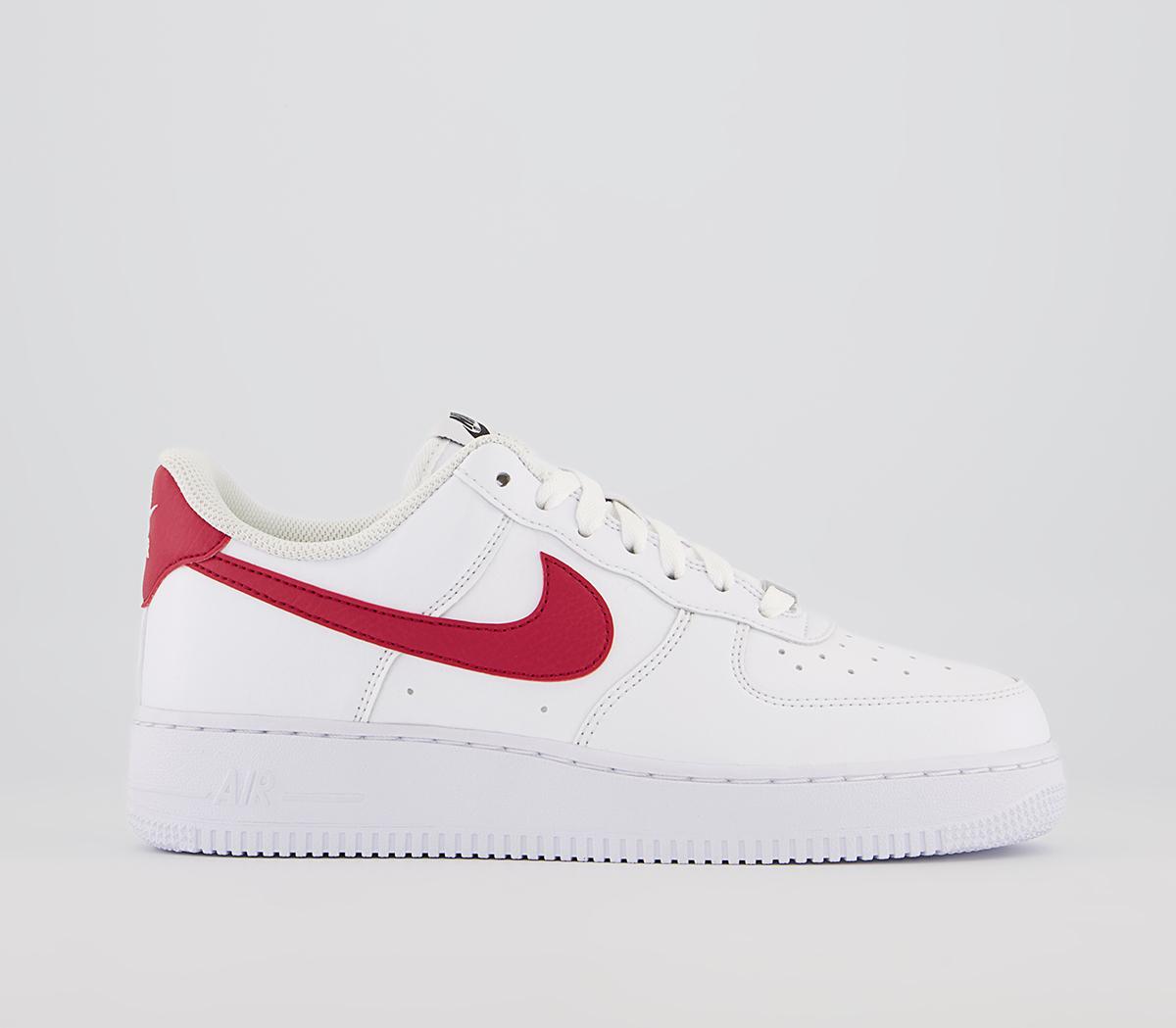 Nike air force 1 '07 white gym clearance red