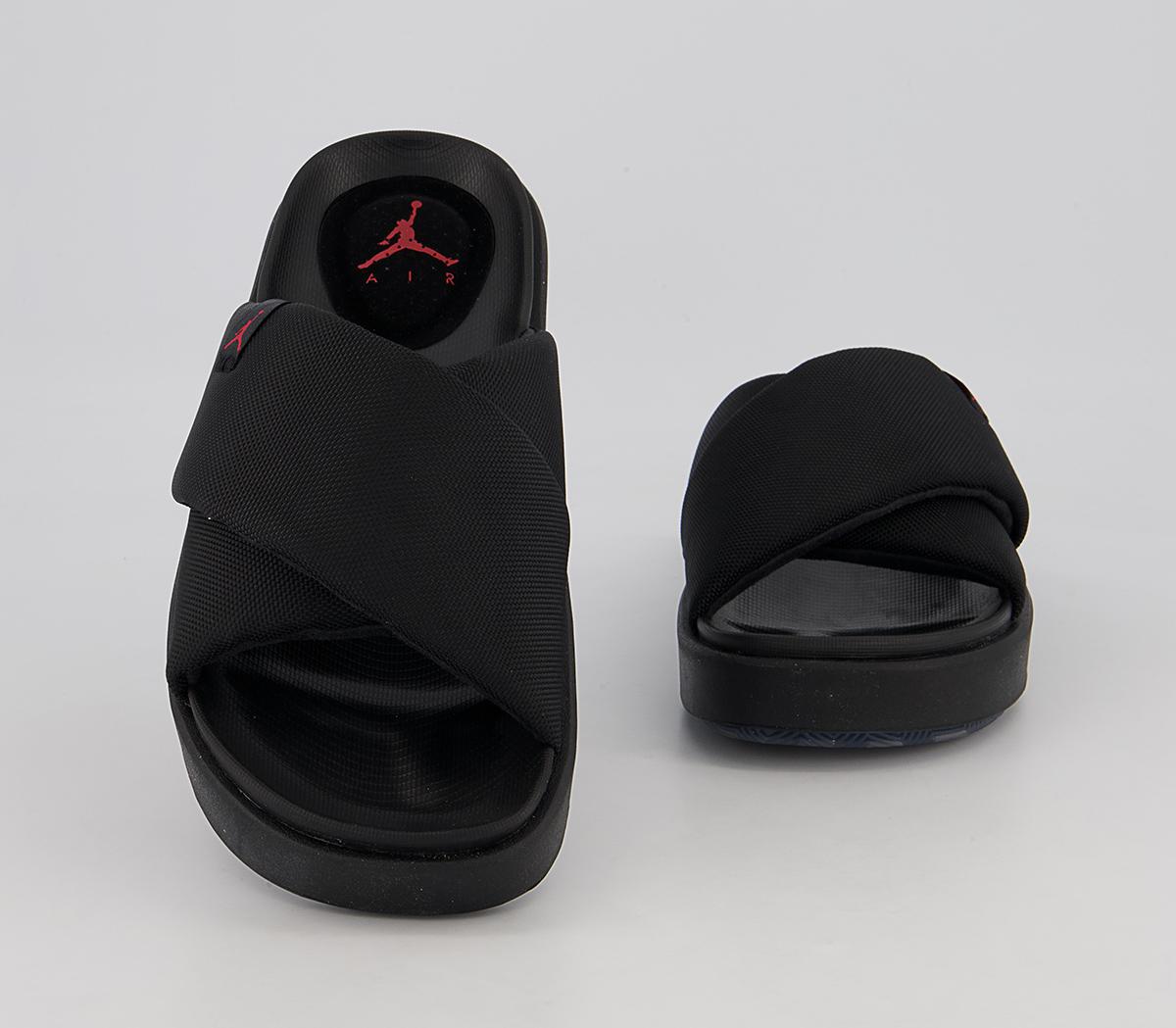 Jordan Jordan Sophia Slide Black Fire Red Black - Women's Trainers