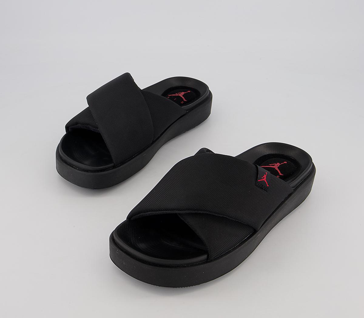 Jordan Jordan Sophia Slide Jordan Jordan Sophia Slide Black Fire Red Black