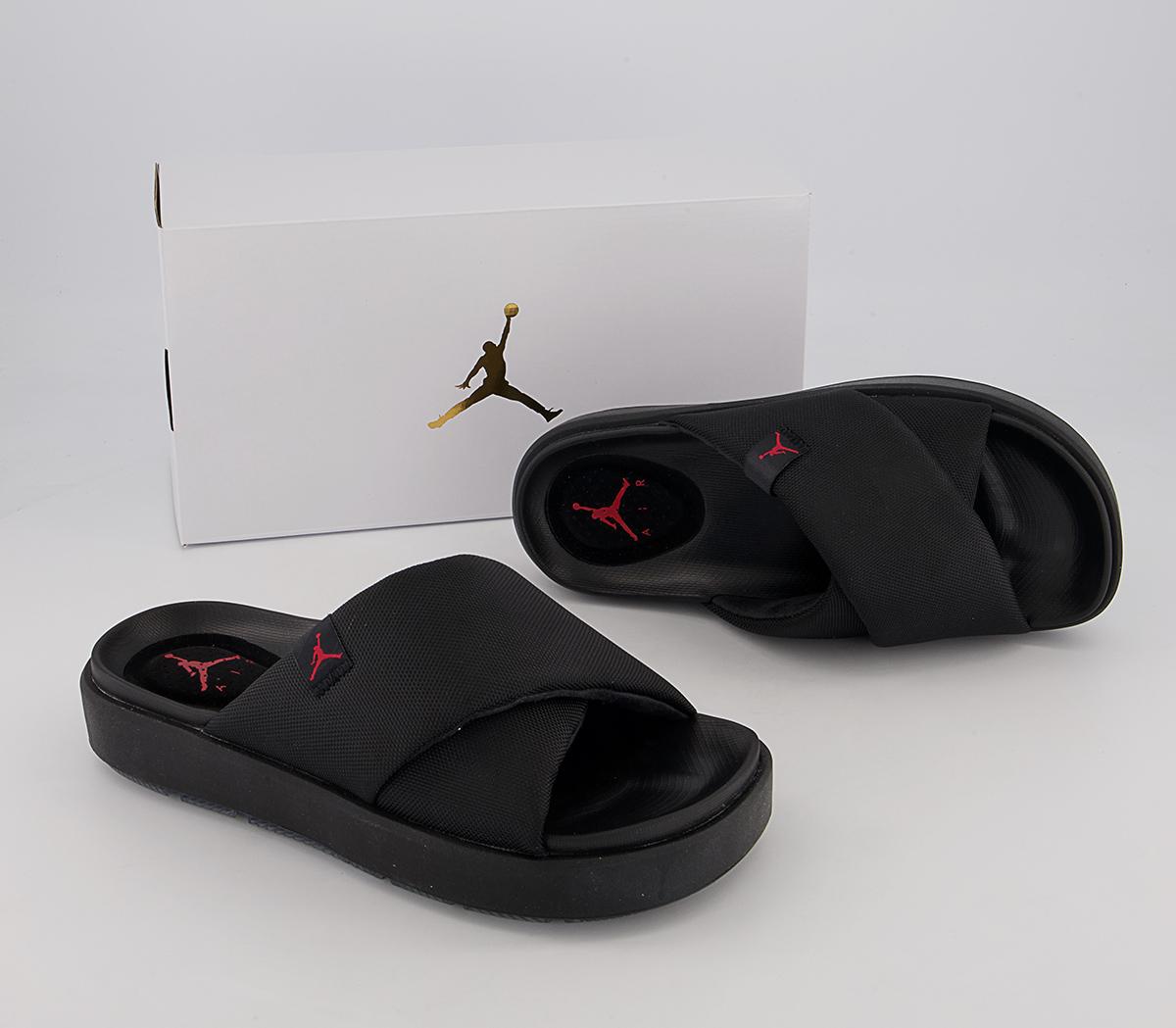 Jordan Jordan Sophia Slide Jordan Jordan Sophia Slide Black Fire Red Black
