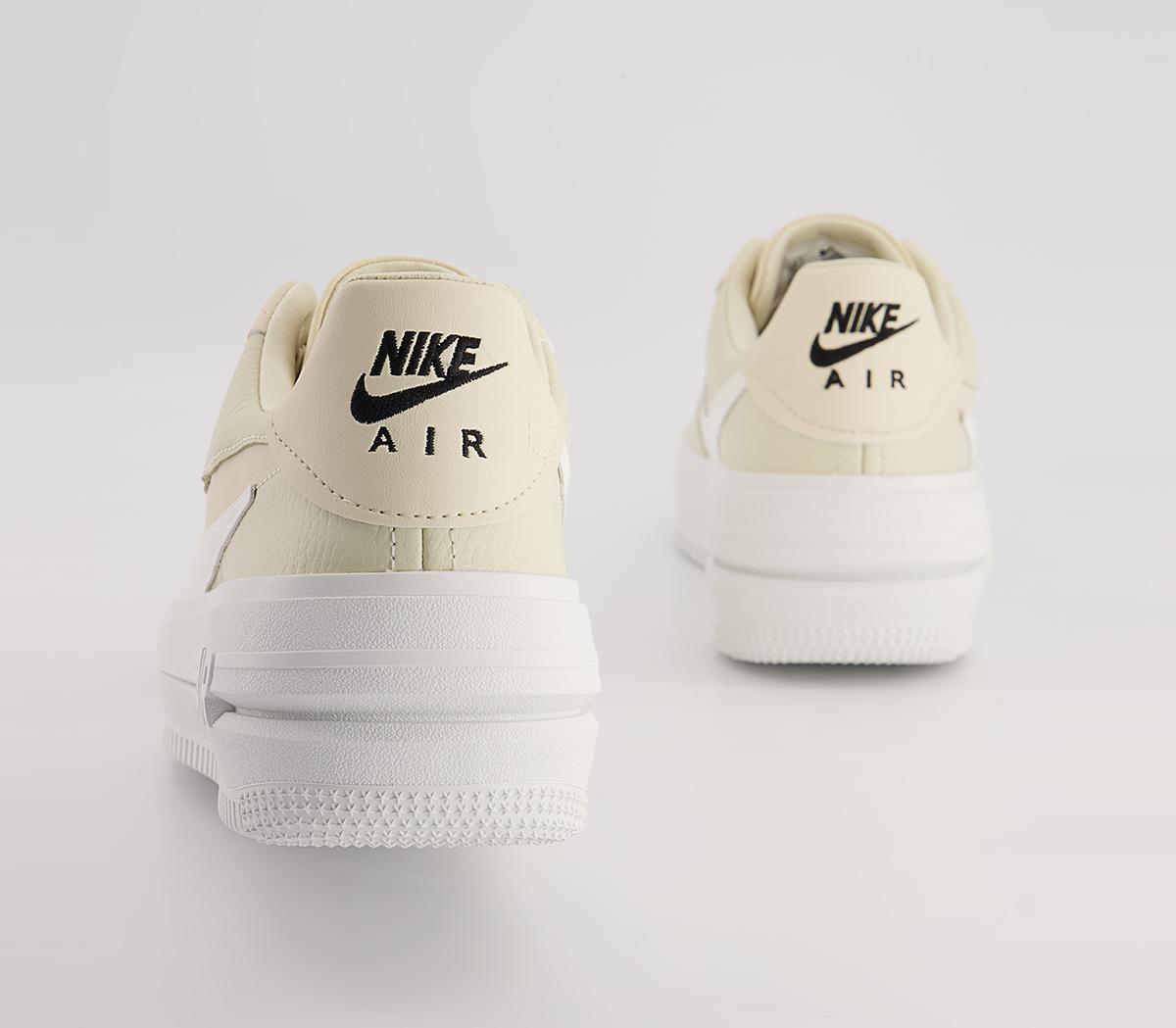 Nike Air Force 1 PLT.AF.ORM Trainers Fossil Sail Summit White Black ...