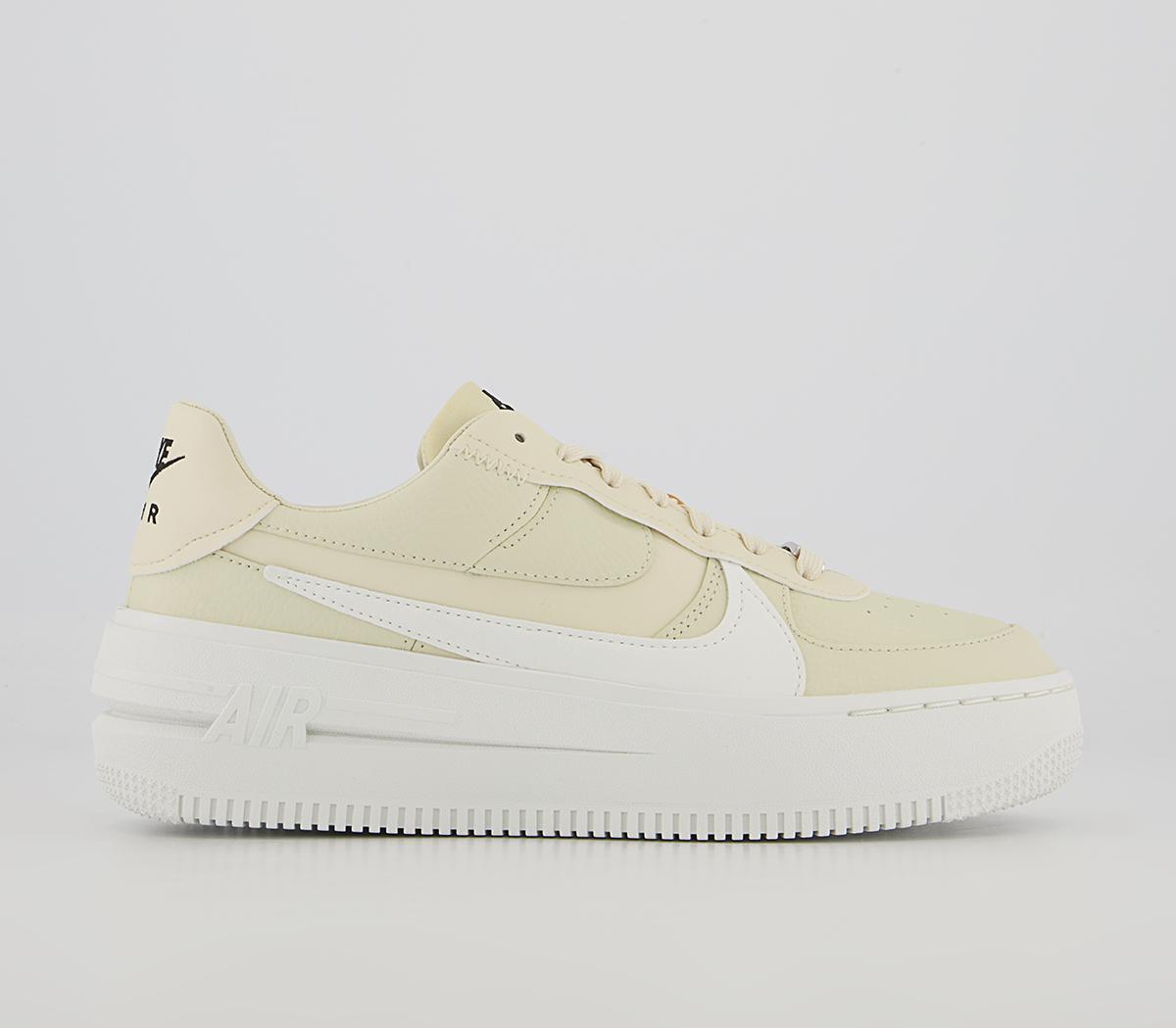 Nike Air Force 1 PLT.AF.ORM Trainers Fossil Sail Summit White Black ...