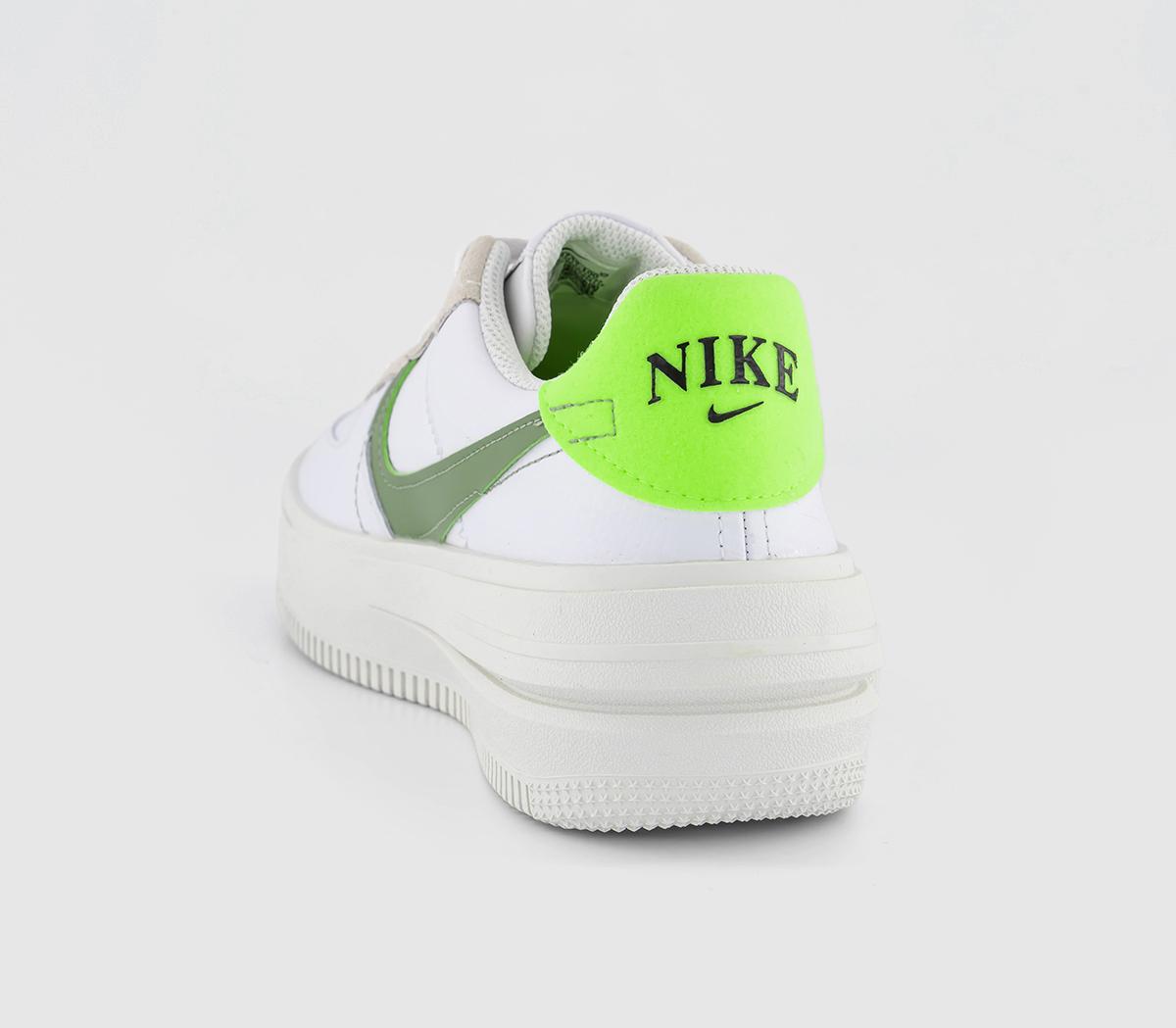 NikeAir Force 1 PLT.AF.ORM TrainersWhite Oil Green Sail Volt