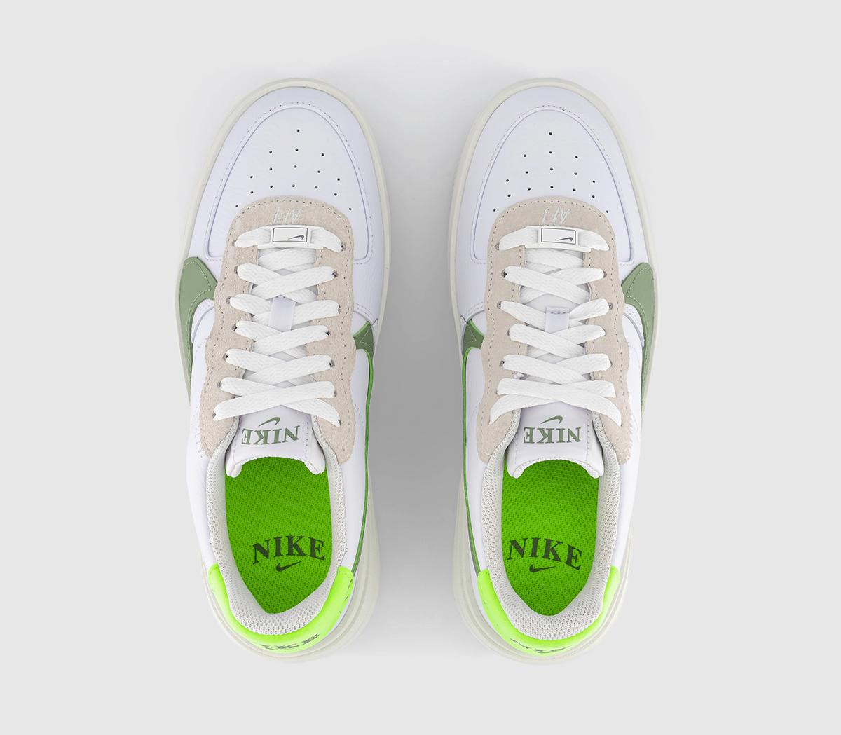 NikeAir Force 1 PLT.AF.ORM TrainersWhite Oil Green Sail Volt