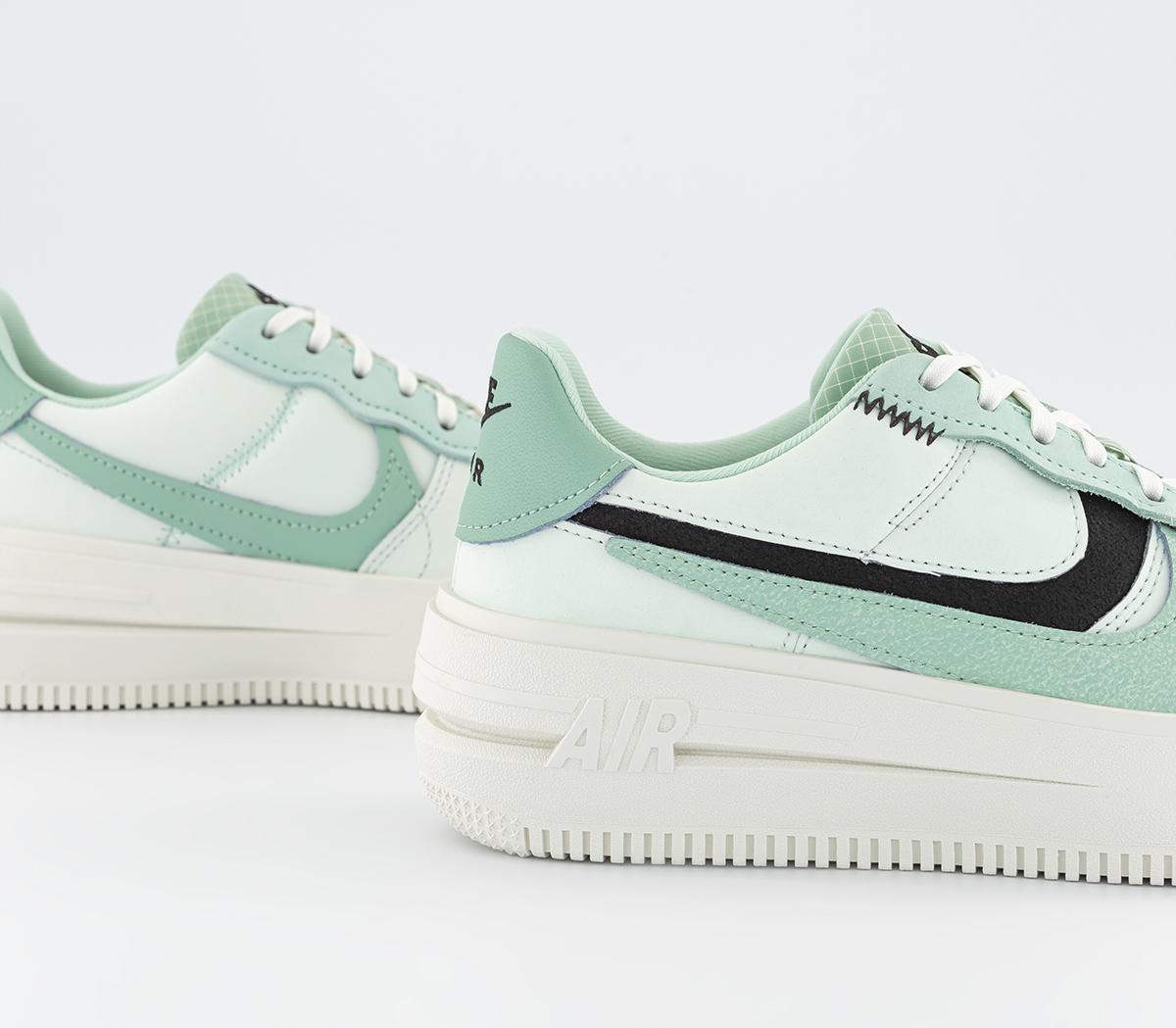 Nike Air Force 1 PLT.AF.ORM Trainers Nike Air Force 1 PLT.AF.ORM Trainers Barely Green Enamel Green Velvet Brown Mint Gold
