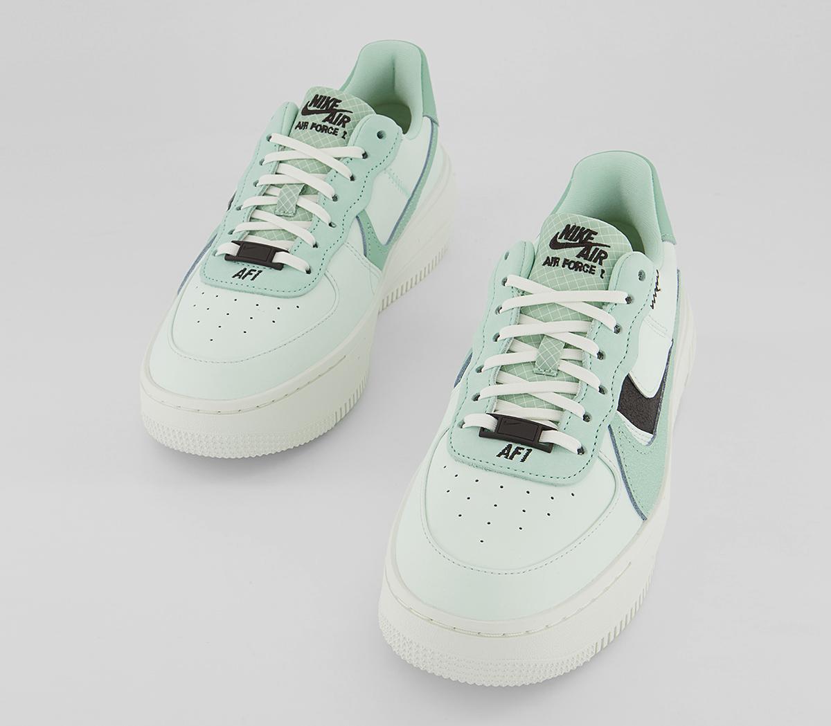 Nike Air Force 1 PLT.AF.ORM Trainers Nike Air Force 1 PLT.AF.ORM Trainers Barely Green Enamel Green Velvet Brown Mint Gold