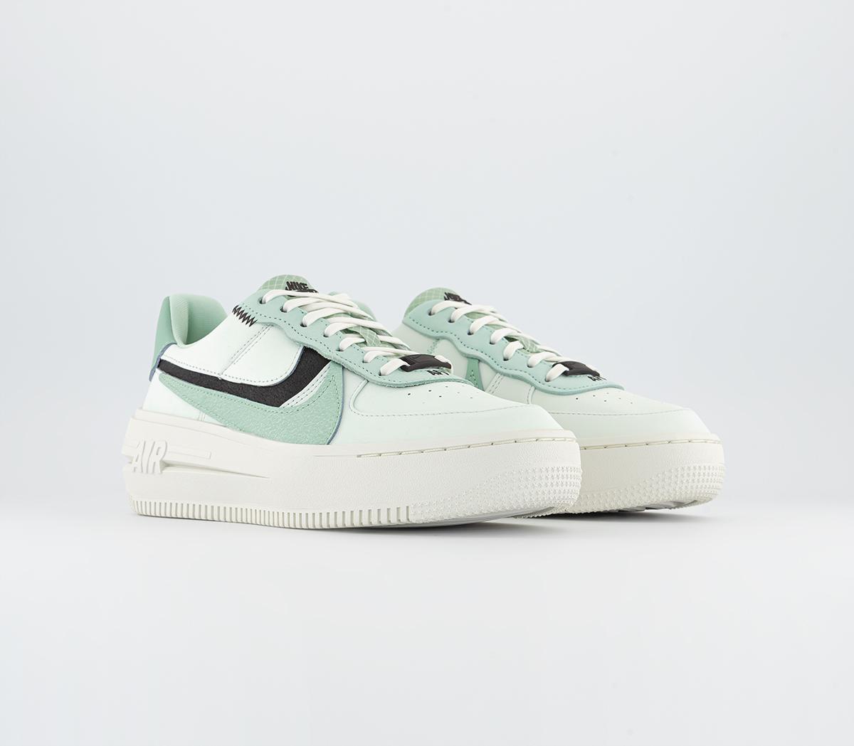 Nike Air Force 1 PLT.AF.ORM Trainers Nike Air Force 1 PLT.AF.ORM Trainers Barely Green Enamel Green Velvet Brown Mint Gold
