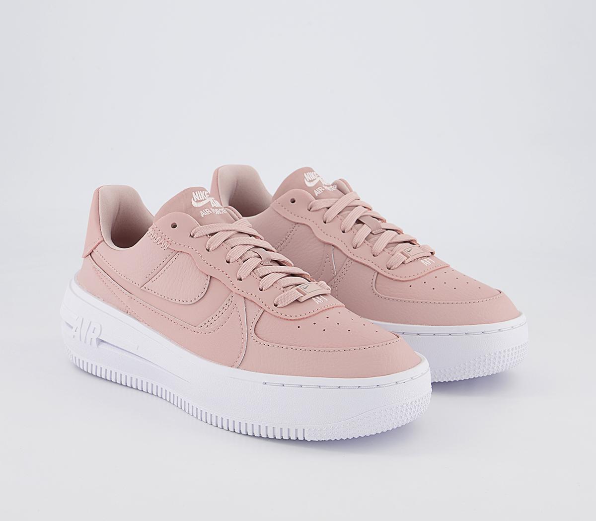 Nike Air Force 1 PLT.AF.ORM Trainers Pink Oxford Lt Soft Pink White ...