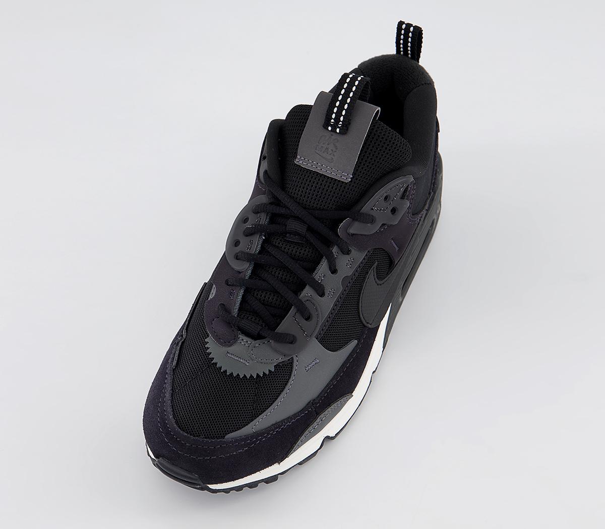 NikeAir Max 90 Futura TrainersBlack Black Iron Grey Oil Grey