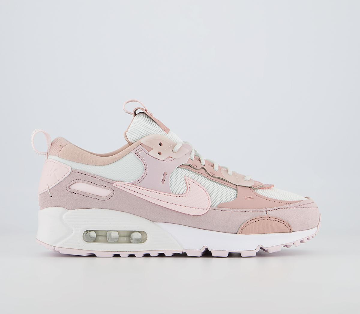 Nike Air Max 90 Futura Trainers Summit White Light Soft Pink Barely Rose - Nike Max