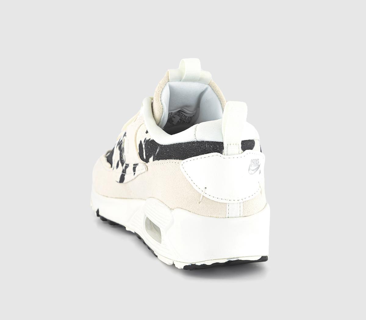 NikeAir Max 90 Futura Trainers Sail Black Chrome