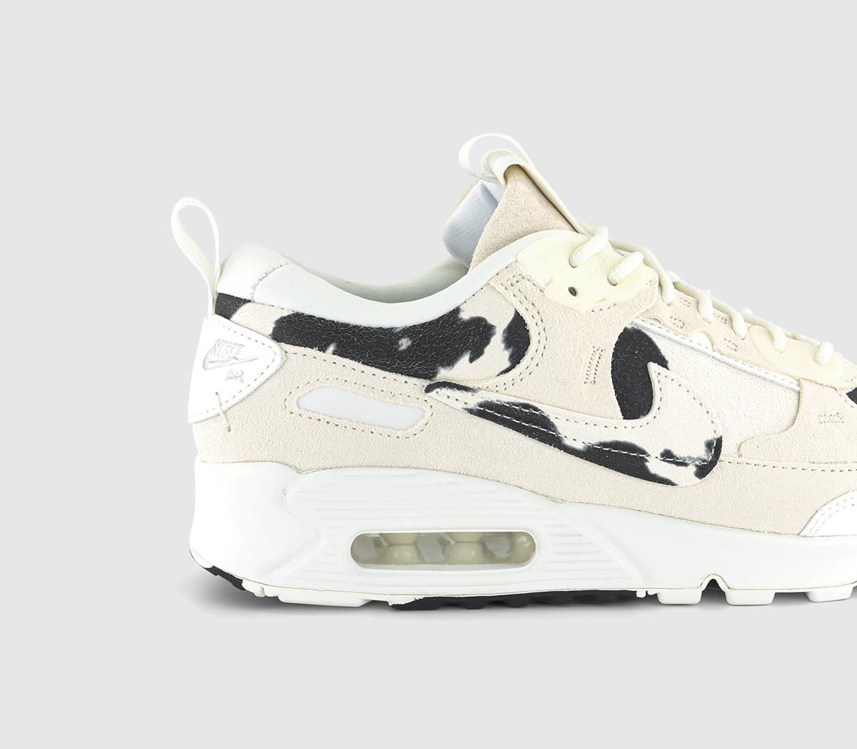 NikeAir Max 90 Futura Trainers Sail Black Chrome