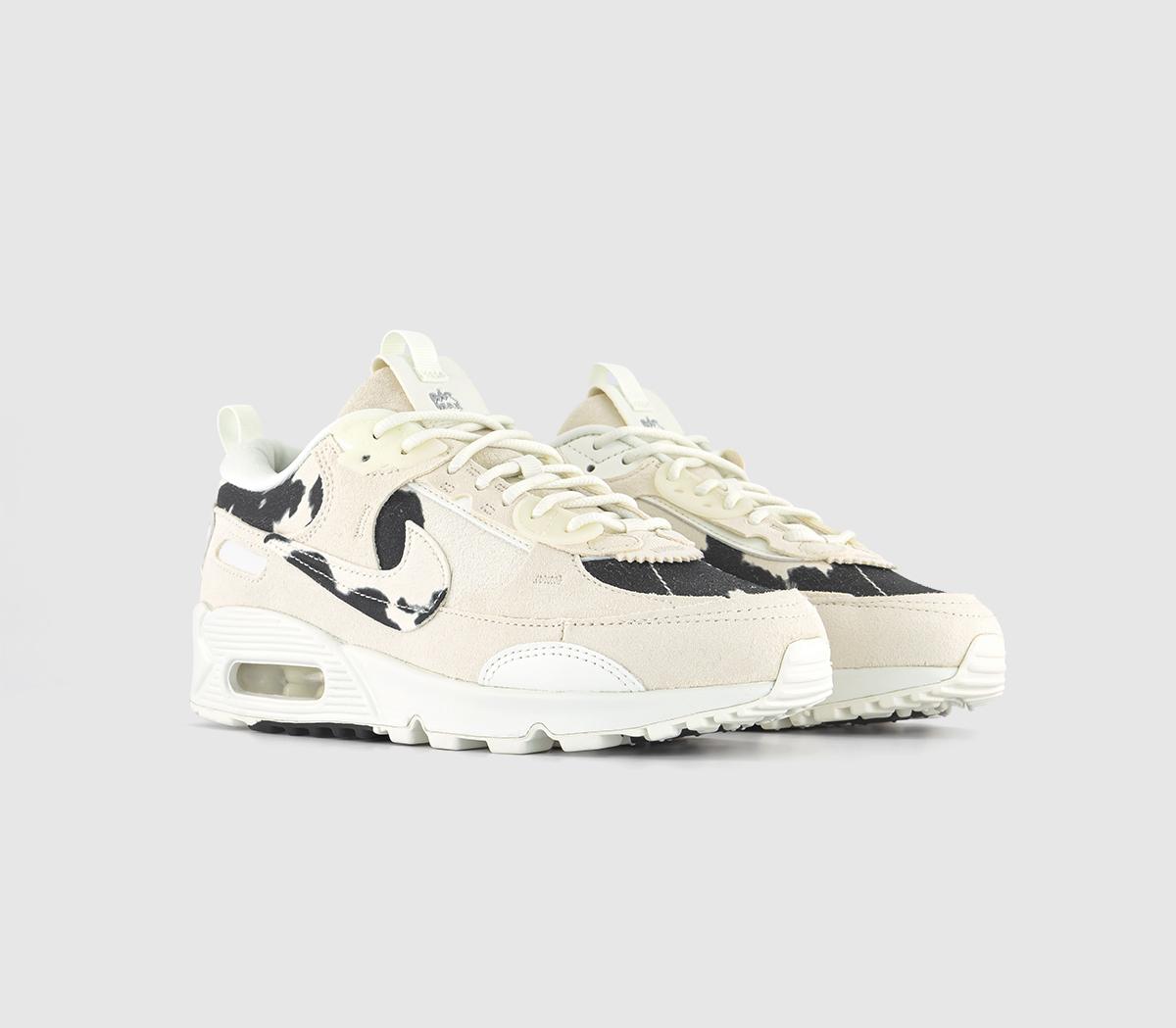 NikeAir Max 90 Futura Trainers Sail Black Chrome