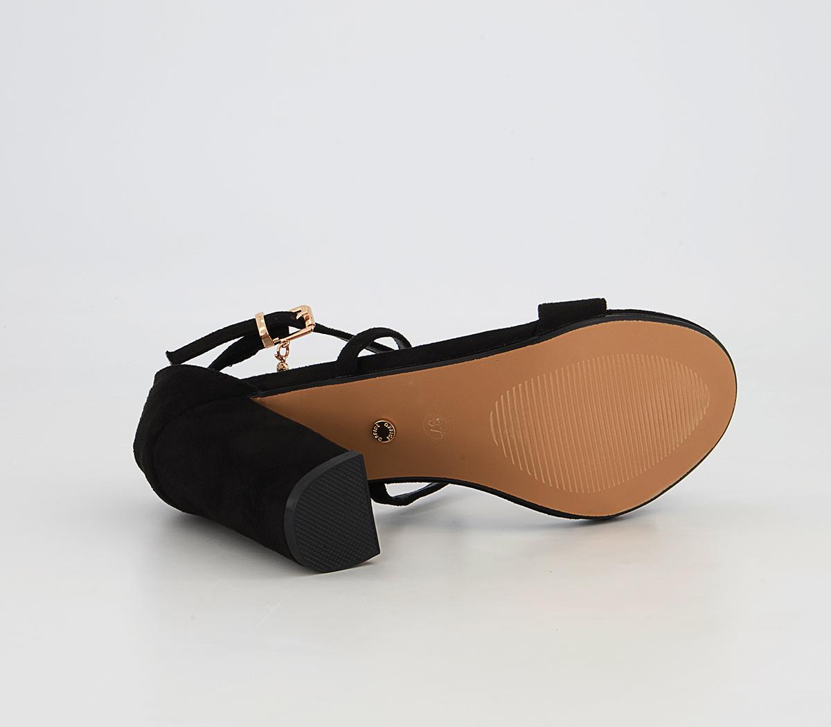 OFFICE Hollander Cross Strap Block Heeled Sandals OFFICE Hollander Cross Strap Block Heeled Sandals Black