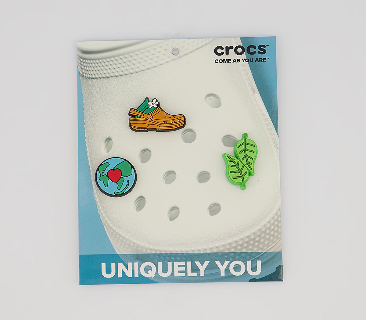 Crocs Happiest Nature 3 Pack Jibbitz Crocs Happiest Nature 3 Pack Jibbitz Multi