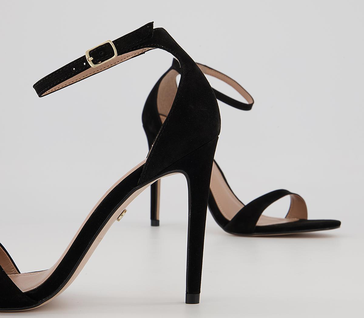 Office Halana Ankle Strap Stiletto Heels Office Halana Ankle Strap Stiletto Heels Black Nubuck