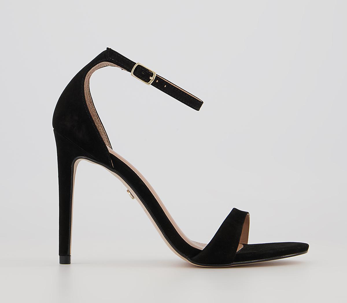 Office Halana Ankle Strap Stiletto Heels Office Halana Ankle Strap Stiletto Heels Black Nubuck