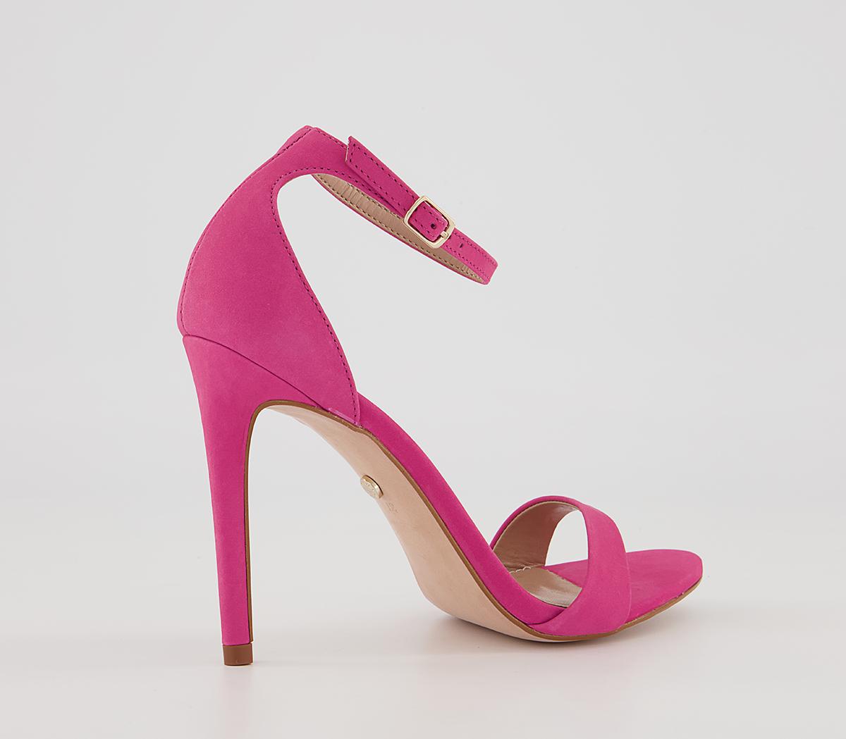 Office Halana Ankle Strap Stiletto Heels Office Halana Ankle Strap Stiletto Heels Pink Nubuck