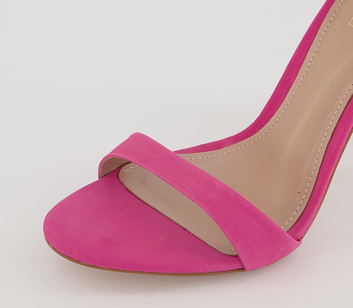 Office Halana Ankle Strap Stiletto Heels Office Halana Ankle Strap Stiletto Heels Pink Nubuck