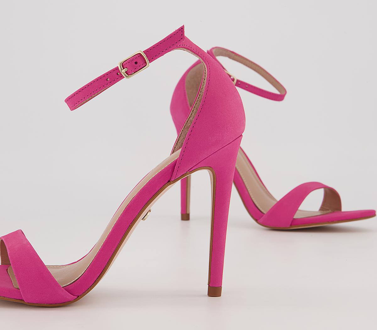 Office Halana Ankle Strap Stiletto Heels Office Halana Ankle Strap Stiletto Heels Pink Nubuck