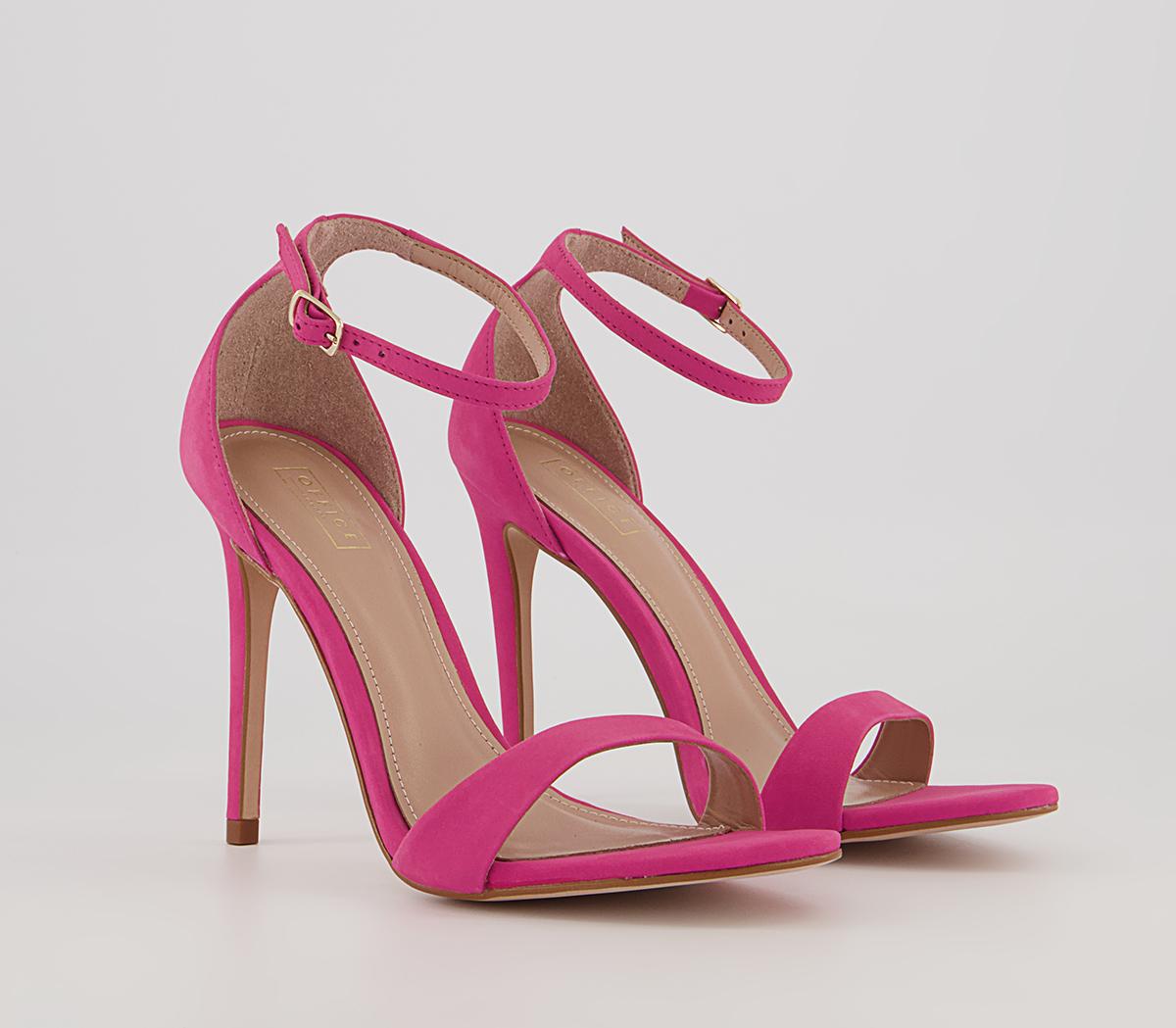 Office Halana Ankle Strap Stiletto Heels Office Halana Ankle Strap Stiletto Heels Pink Nubuck