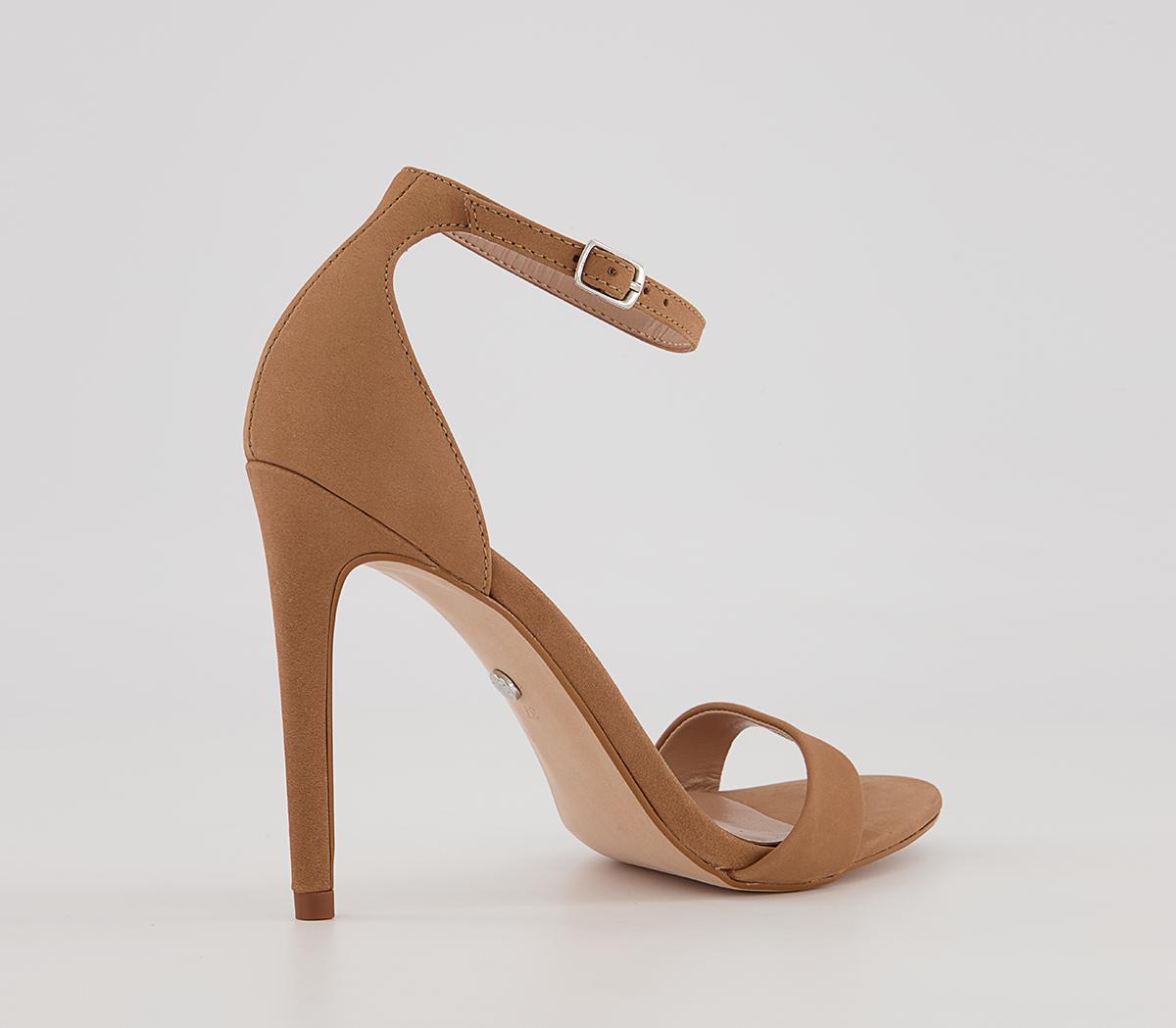 Office Halana Ankle Strap Stiletto Heels Office Halana Ankle Strap Stiletto Heels Camel Nubuck