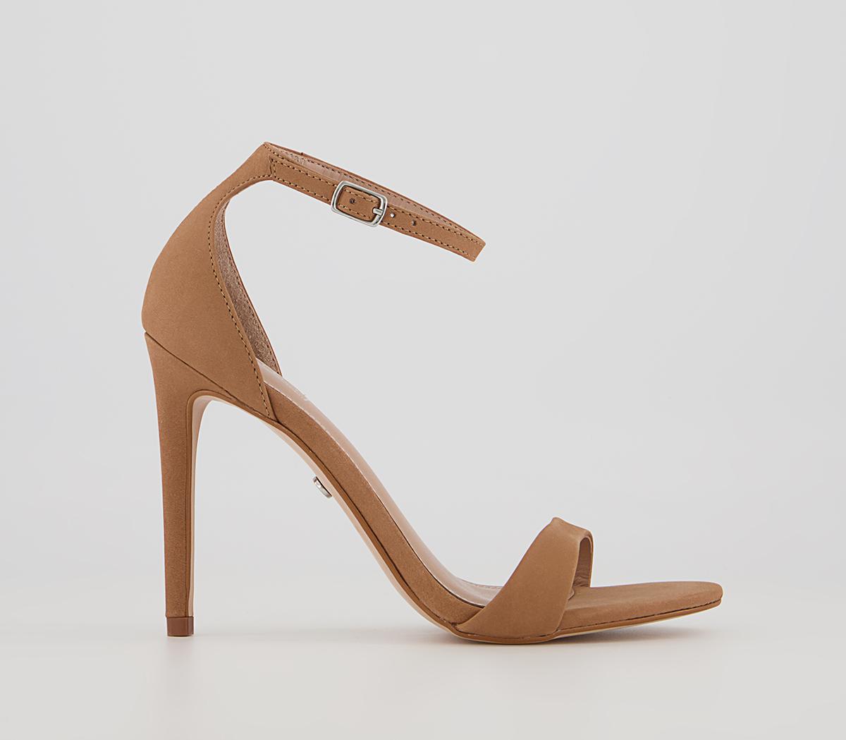 Office Halana Ankle Strap Stiletto Heels Office Halana Ankle Strap Stiletto Heels Camel Nubuck