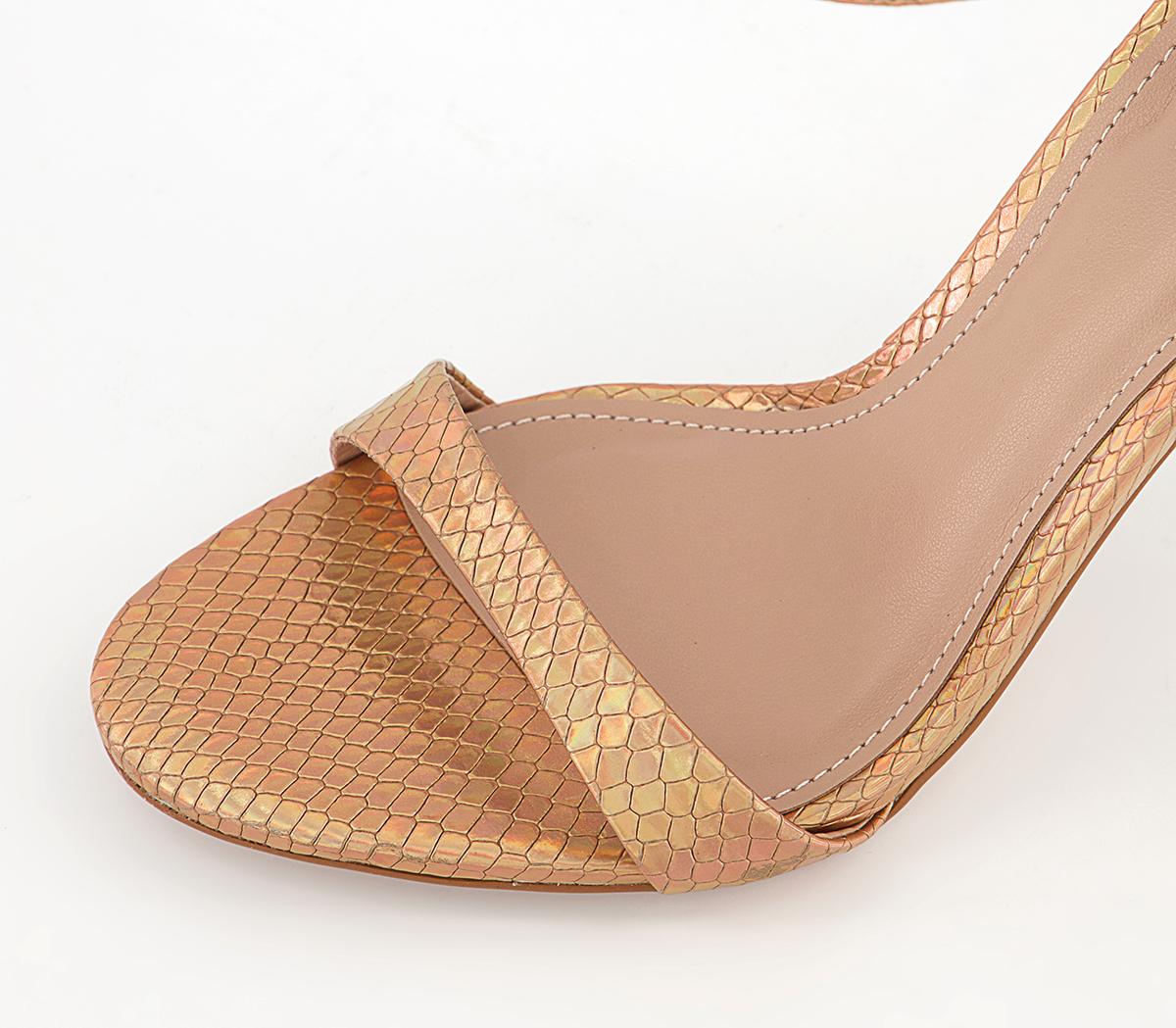 Office Halana Ankle Strap Stiletto Heels Office Halana Ankle Strap Stiletto Heels Gold