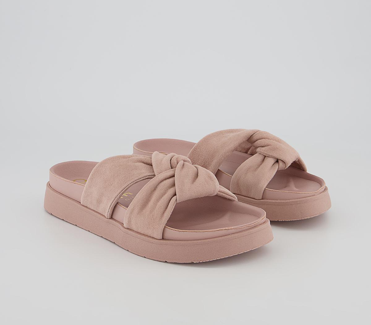 Office Sinner Twisted Suede Footbeds Office Sinner Twisted Suede Footbeds Nude Suede Drench
