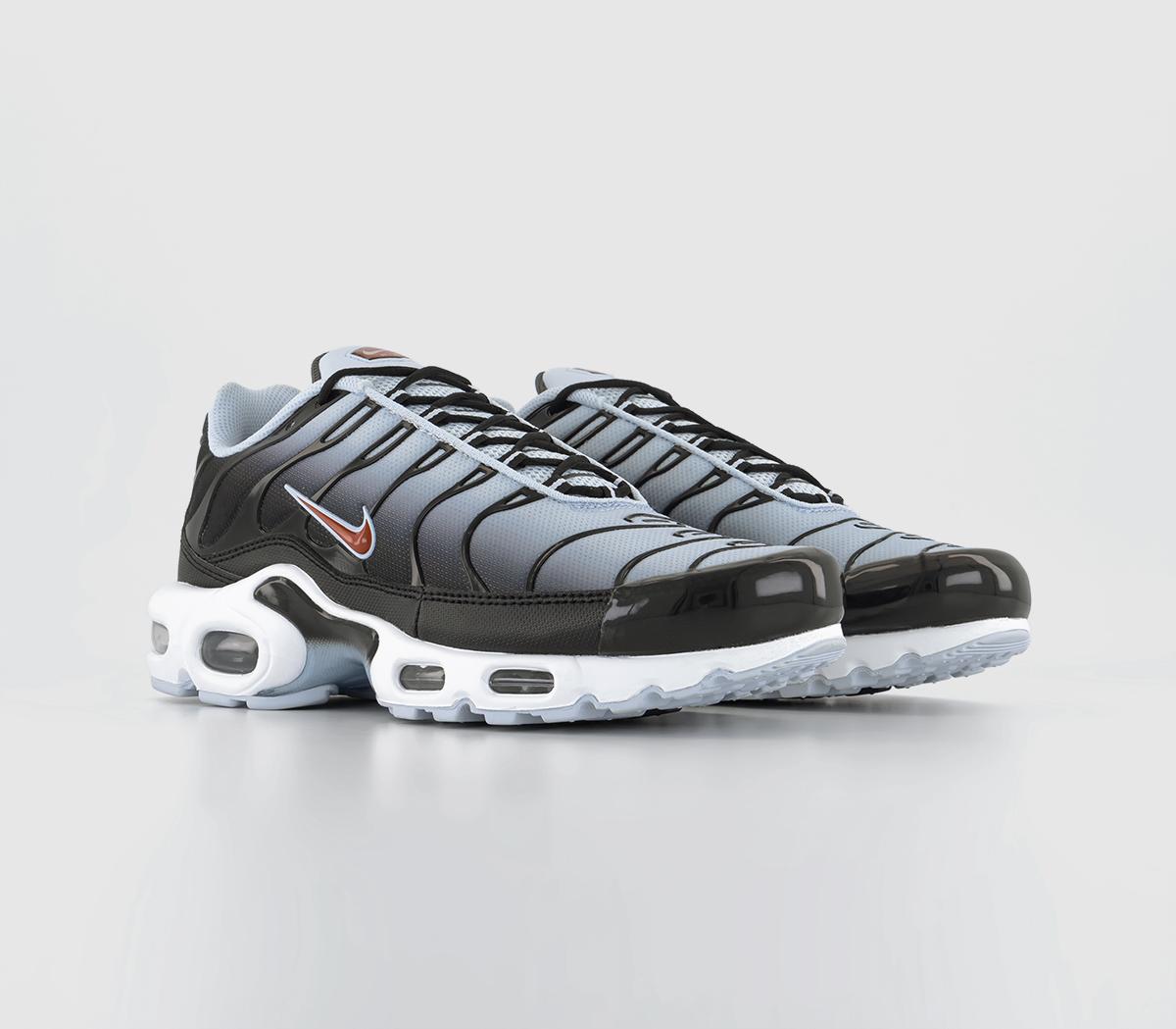 NikeAir Max Plus TrainersBlack Rugged Orange Blue Tint Iron Grey