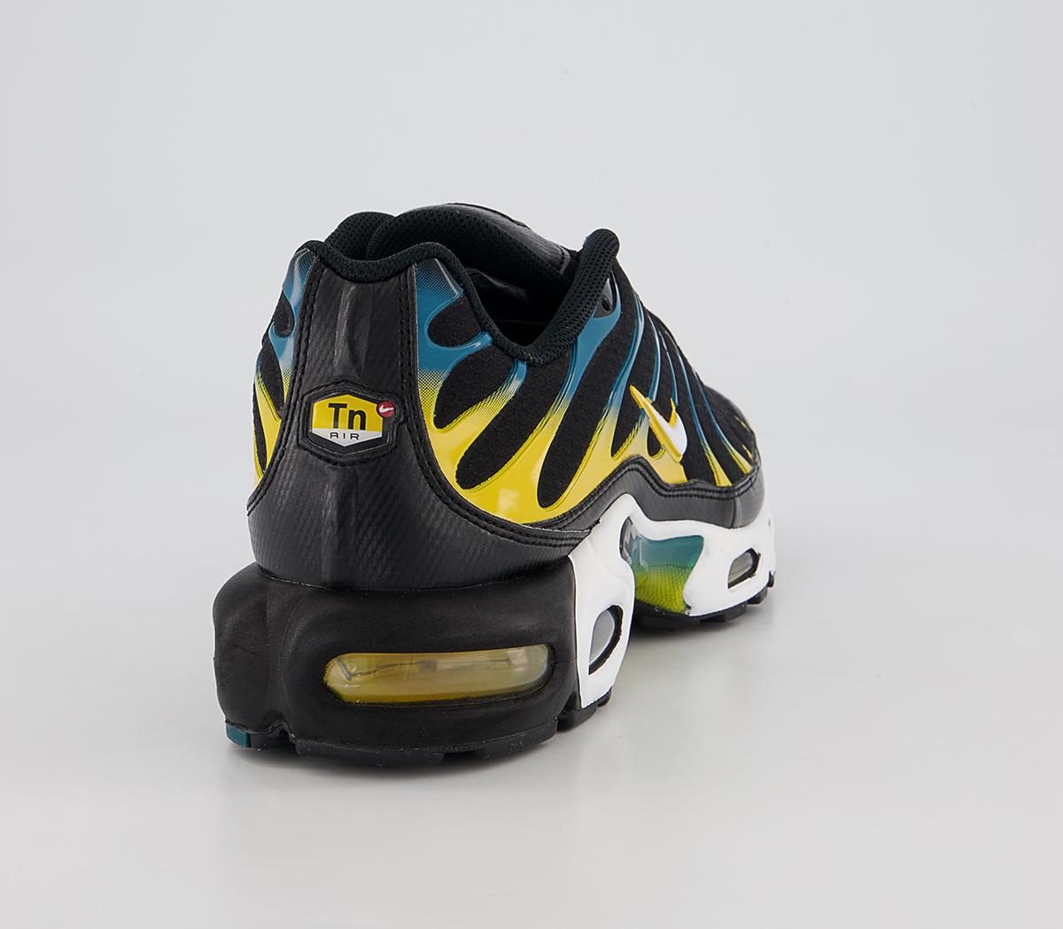 Nike Air Max Plus Trainers Nike Air Max Plus Trainers Black White University Gold