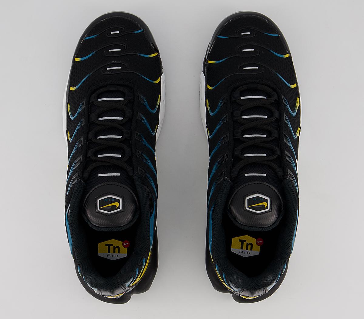 Nike Air Max Plus Trainers Nike Air Max Plus Trainers Black White University Gold