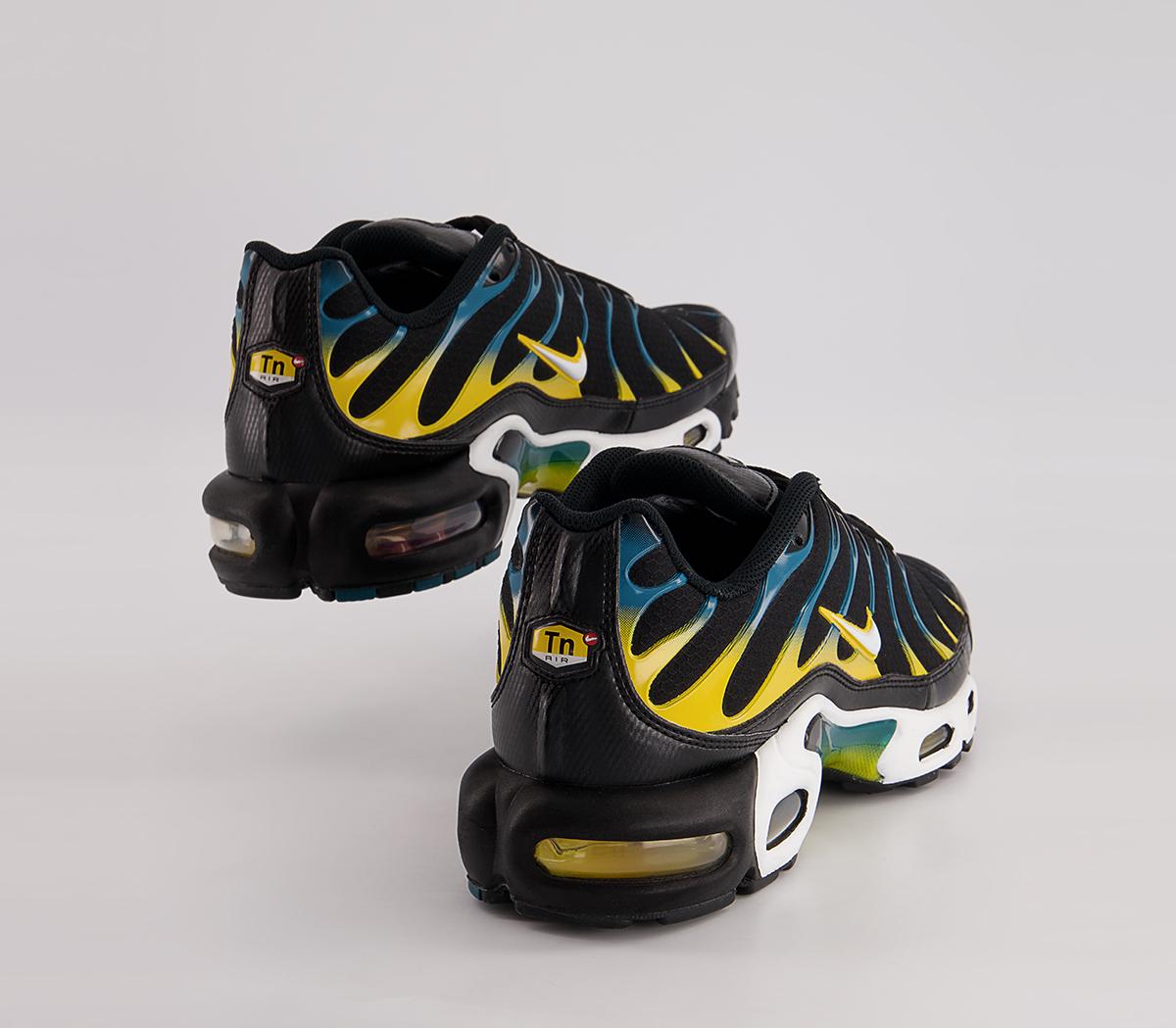 Nike Air Max Plus Trainers Nike Air Max Plus Trainers Black White University Gold